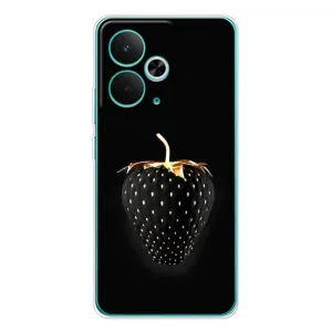 Чохол з зображенням смачної їжі для Realme 14T (Чорна полуниця)