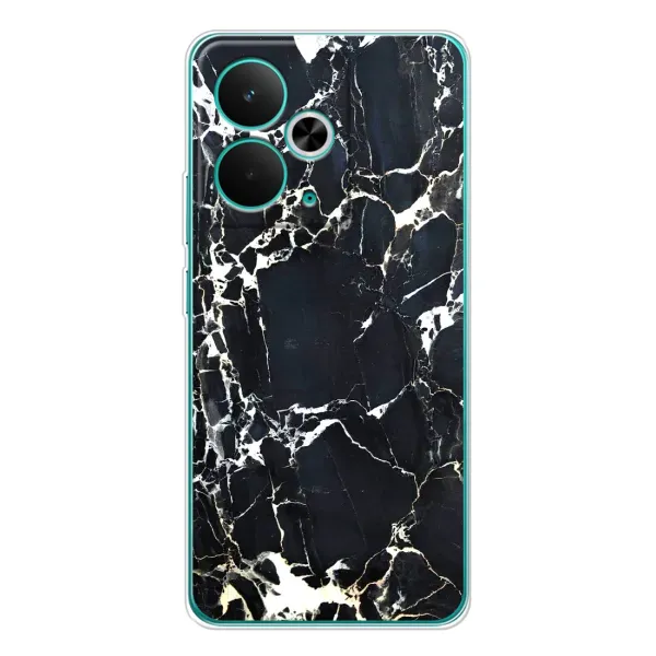 Чехол с рисунком «Чёрный мрамор» для Realme 14T Чехол с рисунком «Чёрный мрамор» для Realme 14T