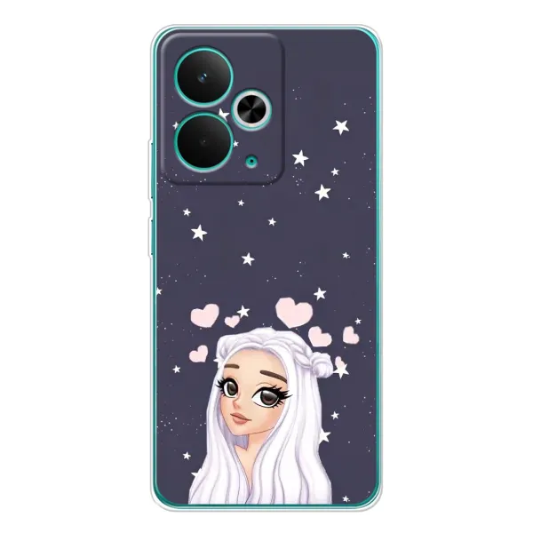Чохол з малюнком «Дівчина та серця» для Realme 14T Чохол з малюнком «Дівчина та серця» для Realme 14T