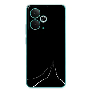 Чохол з картинками на чорному фоні для Realme 14T (Дорога)