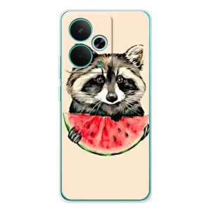 Силиконовый Чехол с Енотами на Realme 14T (Енот)