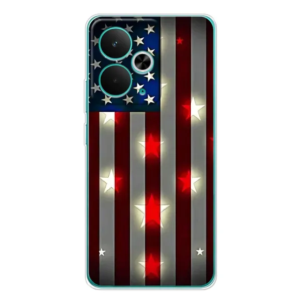 Чехол с рисунком «Флаг США 2» для Realme 14T Чехол с рисунком «Флаг США 2» для Realme 14T