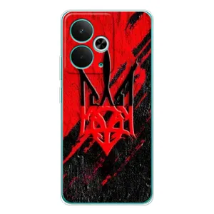 Чехлы УПА (Красно-Чёрный) на Realme 14T (Герб в цвете УПА)