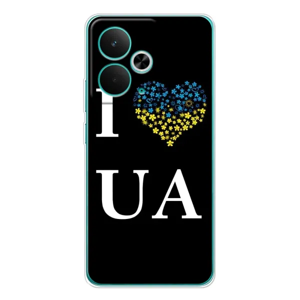 Чехол с рисунком «I Love UA» для Realme 14T Чехол с рисунком «I Love UA» для Realme 14T