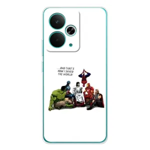 Чехлы для Realme 14T (Для Христиан) (Иисус супергерой)