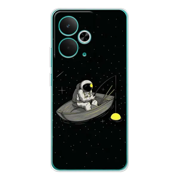 Чехол с рисунком «Космонавт на рыбалке» для Realme 14T Чехол с рисунком «Космонавт на рыбалке» для Realme 14T