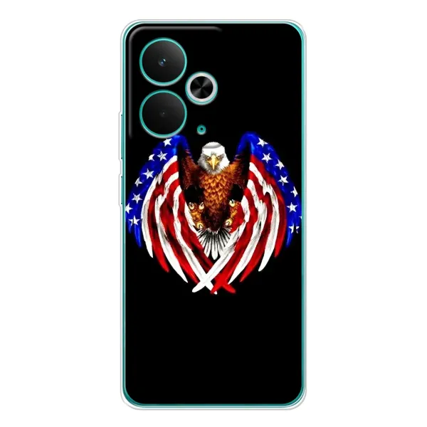 Чехол с рисунком «Крылья США» для Realme 14T Чехол с рисунком «Крылья США» для Realme 14T