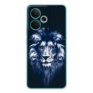 Чехол с картинкой на Realme 14T (Лев - синий)
