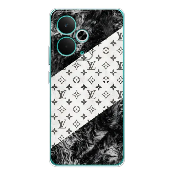 Чехол с рисунком «LV на белом» для Realme 14T Чехол с рисунком «LV на белом» для Realme 14T