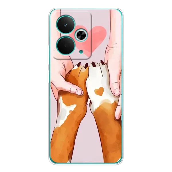 Чехол с рисунком «Любовь к собакам» для Realme 14T Чехол с рисунком «Любовь к собакам» для Realme 14T
