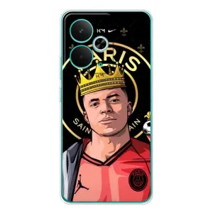 Чехол (TPU) с Футболистом на Realme 14T (Mbappe King)