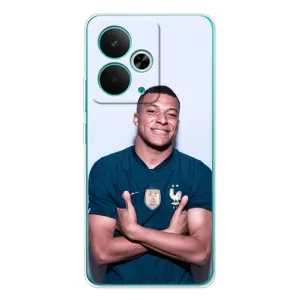 Чехол (TPU) с Футболистом на Realme 14T (Мбаппешичка)