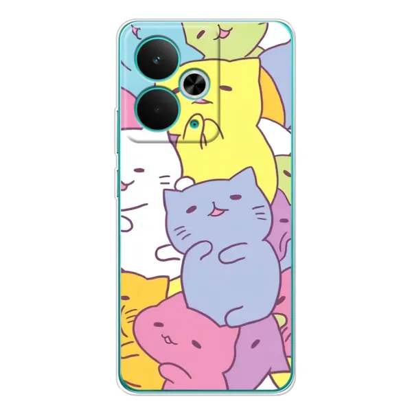 Чехол с рисунком «Милые котики» для Realme 14T Чехол с рисунком «Милые котики» для Realme 14T