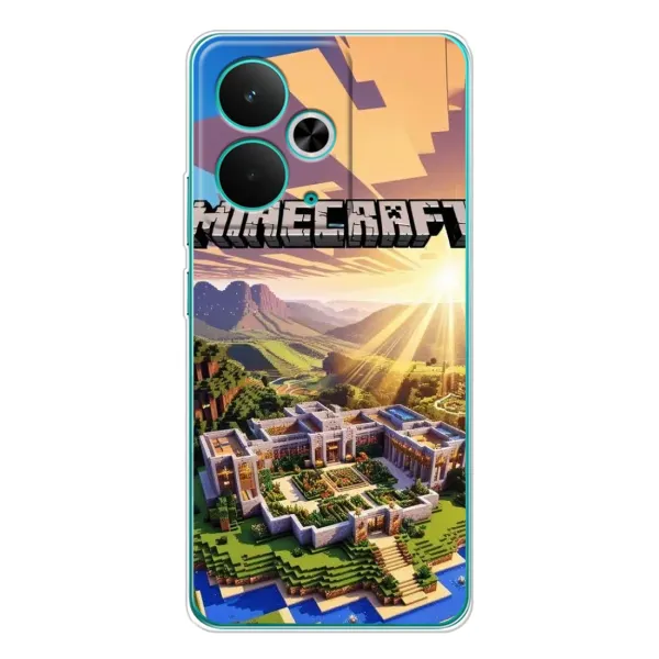 Чехол с рисунком «MINECRAFT» для Realme 14T