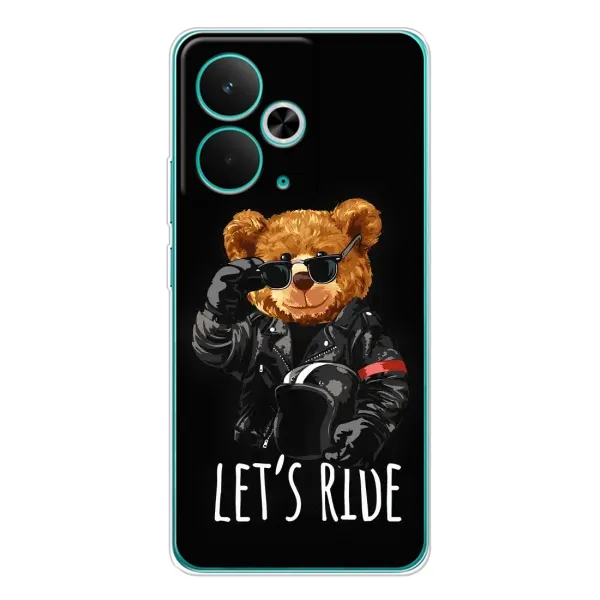 Чехол с рисунком «Модный Мишка» для Realme 14T