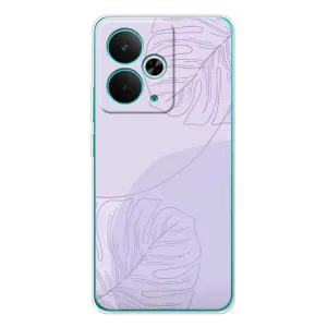 Чохол квітковий дизайн для Realme 14T (Монстера фіолетова)