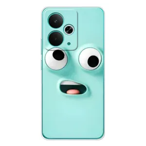 Чохли (ТПУ) (смішні стікери) для Realme 14T (Кумедне м'ятне обличчя)