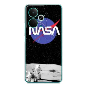 Силіконовый бампер з принтом "Наса" на Realme 14T (Nasa на місяці)