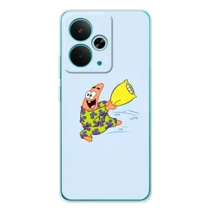 Чехлы с Патриком на Realme 14T (Патрик с подушкой)