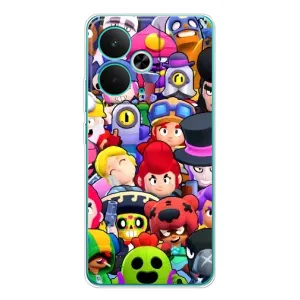 Силиконовый Чехол на Realme 14T с картинкой Brawl Stars (Персонажи)