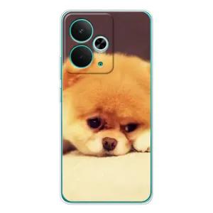 Чехол (ТПУ) Милые собачки для Realme 14T (Померанский шпиц)