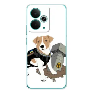Чехол с принтом Собаки Патрон для Realme 14T (Пёс Патрон с ракетой)