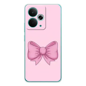 Чохол банти для Realme 14T (Рожевий бантик)