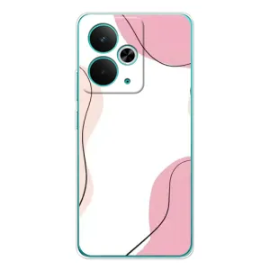 Чохол квітковий дизайн для Realme 14T (Рожевий фон)