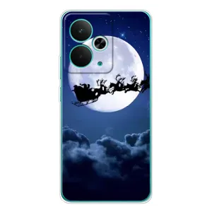 Чехол Санта Клаус для Realme 14T (Санта - луна)