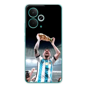 Чехлы Лео Месси Аргентина для Realme 14T (Счастливый Месси)