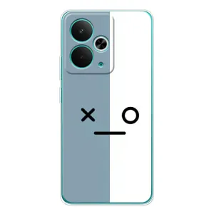 Чохли (ТПУ) (смішні стікери) для Realme 14T (Сіро-білий)