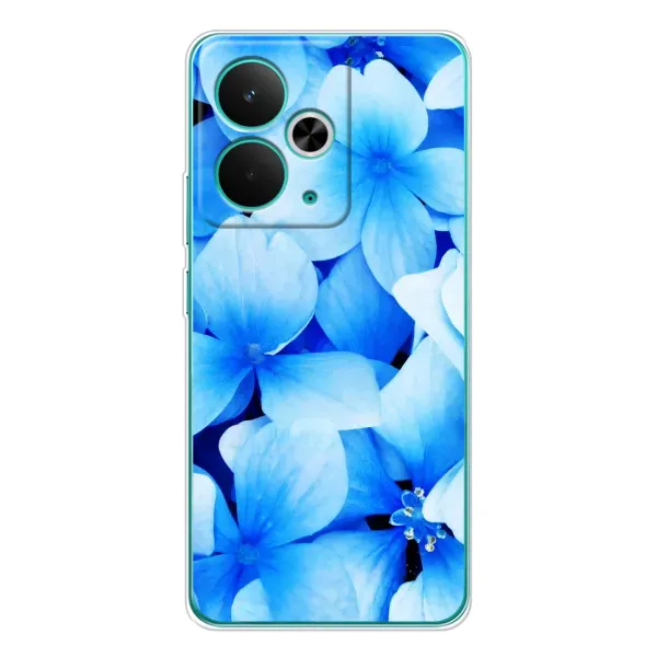 Чехол с рисунком «Синие цветы» для Realme 14T Чехол с рисунком «Синие цветы» для Realme 14T