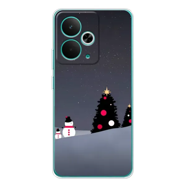 Чехол с рисунком «Снеговички» для Realme 14T Чехол с рисунком «Снеговички» для Realme 14T