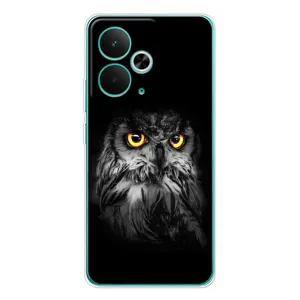 Чехлы с принтом СОВЫ для Realme 14T (Сова на чёрном)