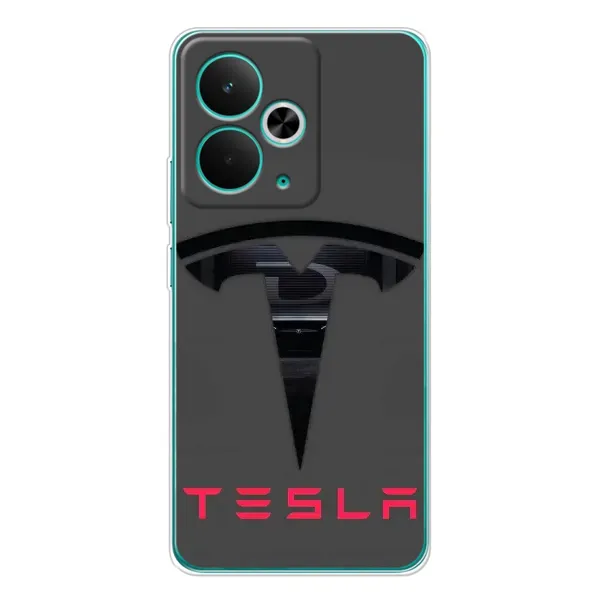 Чехол с рисунком «Logo TESLA» для Realme 14T Чехол с рисунком «Logo TESLA» для Realme 14T
