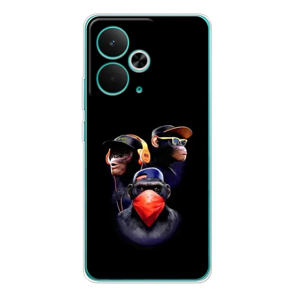 Чехол с рисунком «Три обезьяны» для Realme 14T Чехол с рисунком «Три обезьяны» для Realme 14T