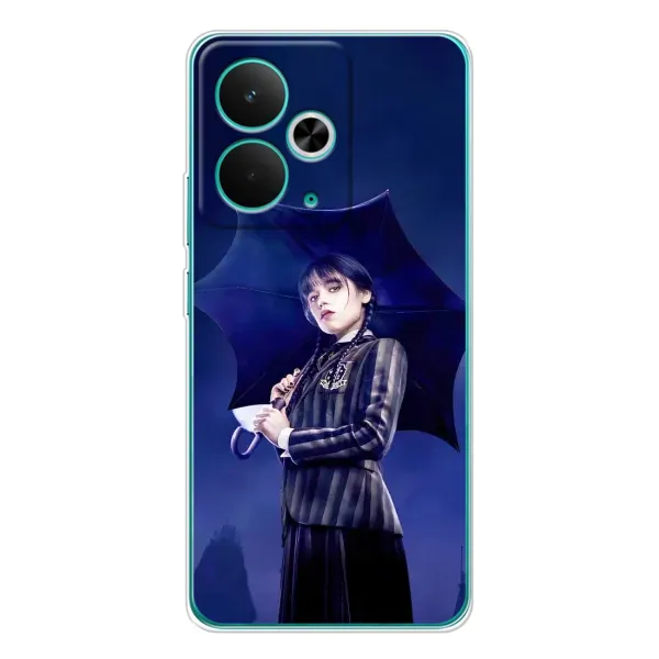 Чохол з малюнком «Венсдей з парасолькою» для Realme 14T Чохол з малюнком «Венсдей з парасолькою» для Realme 14T