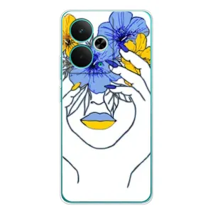Чехол на Realme 14T Украинский дизайн (Украинка на всю голову)
