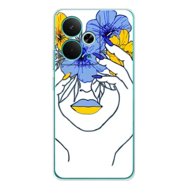 Чехол с рисунком «Украинка на всю голову» для Realme 14T Чехол с рисунком «Украинка на всю голову» для Realme 14T
