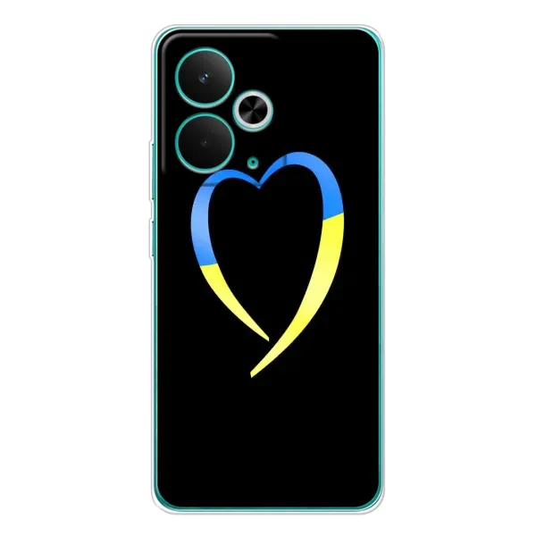 Чехол с рисунком «Украинское сердце» для Realme 14T Чехол с рисунком «Украинское сердце» для Realme 14T