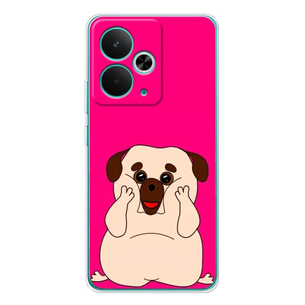 Чехол с рисунком «Веселый Мопсик» для Realme 14T Чехол с рисунком «Веселый Мопсик» для Realme 14T