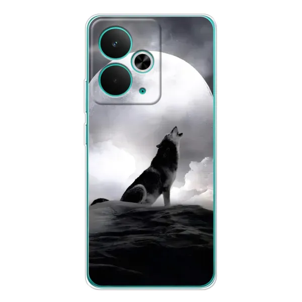 Чехол с рисунком «Волк и луна» для Realme 14T Чехол с рисунком «Волк и луна» для Realme 14T