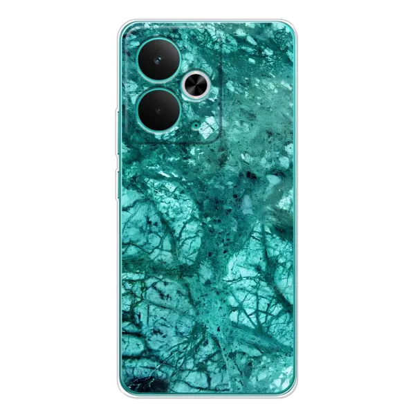 Чохол з малюнком «Зелений мрамор» для Realme 14T Чохол з малюнком «Зелений мрамор» для Realme 14T