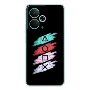 Чехол КИБЕРСПОРТ для Realme 14T (Значки Sony)
