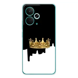 Чехол (Корона на чёрном фоне) для 14Т (Золотая корона)