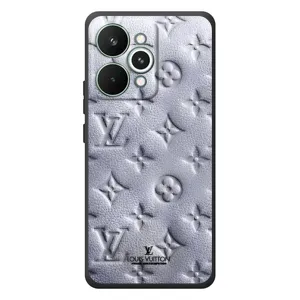 Текстурний Чохол Louis Vuitton для РеалМе 15 Про (Білий ЛВ)