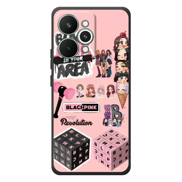Чохол з малюнком «BLACK PINK колаж» для Realme 15 Pro Чохол з малюнком «BLACK PINK колаж» для Realme 15 Pro