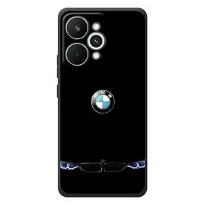 Силіконовий бампер з картинкою машини на RealMe 15 Pro (Чорний BMW)