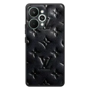Текстурний Чохол Louis Vuitton для РеалМе 15 Про (Чорний ЛВ)