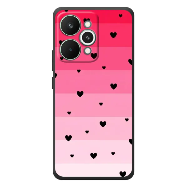 Чехол с рисунком «Чорные сердечки» для Realme 15 Pro Чехол с рисунком «Чорные сердечки» для Realme 15 Pro